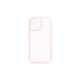   Lekerekített átlátszó TPU telefontok iPhone 14 Pro Max 6.7 colos YooUp Rounded Transparency pink