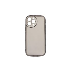   Lekerekített átlátszó TPU telefontok iPhone 14 Pro Max 6.7 colos YooUp Rounded Transparency fekete