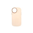 Lekerekített TPU telefontok iPhone 12/12 Pro 6.1 colos YooUp Rounded Elegant bézs