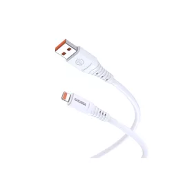   Töltő és adatkábel Lightning csatlakozóval 3.2A 1 méter Kakusiga KSC-803 fehér