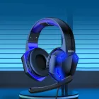 Vezetékes gamer fejhallgató, headset 3,5 mm-es Jack csatlakozóval Kakusiga KSC-713 kék