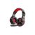Vezetékes gamer fejhallgató, headset 3,5 mm-es Jack csatlakozóval Kakusiga KSC-586 Gamer piros
