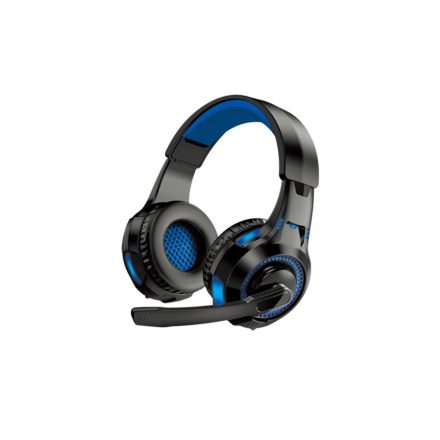 Vezetékes gamer fejhallgató, headset 3,5 mm-es Jack csatlakozóval Kakusiga KSC-586 Gamer kék