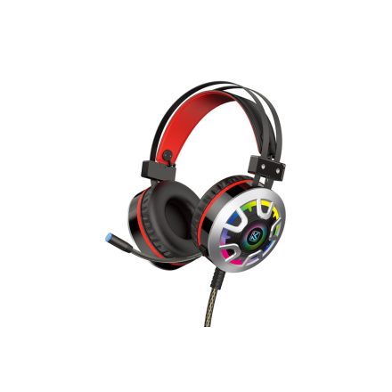 Vezetékes gamer fejhallgató, headset 3,5 mm-es Jack csatlakozóval Kakusiga KSC-453 fekete