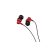 Vezetékes fülhallgató, headset 3,5 mm-es Jack csatlakozóval Jokade JD016 piros