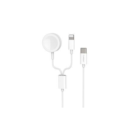 Earldom ET-WC24 Wireless Watch Töltő és Lightning kábel fehér