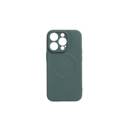 Magsafe-es TPU telefontok iPhone 14 Pro 6.1 colos YooUp Magnetic Pastell sötétzöld