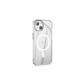  Magsafe-es TPU telefontok iPhone 14 Plus 6.7 Hoco Magnetic Transparent átlátszó