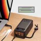 Power Bank 56000 mAh Veger Tank Boost (5001C) PD 130W fekete