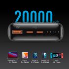Power Bank 20000 mAh Veger T100 (W2032C) PD 100W fekete