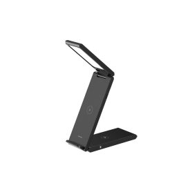   Usams CD181 3 In 1 iPhone, Watch és Airpods Wireless Töltő / Asztali telefontartó Lámpával fekete