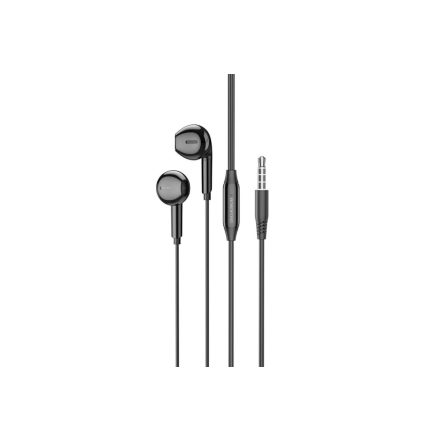 Vezetékes fülhallgató, headset 3,5 mm-es Jack csatlakozóval Borofone BM71 fekete