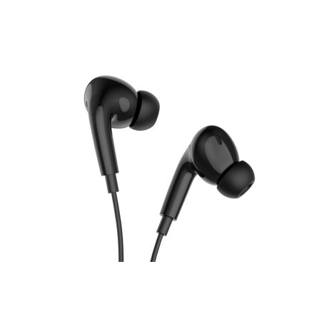 Vezetékes fülhallgató, headset beépített DAC konverterrel Type-C csatlakozóval Borofone BM80 Pro fekete