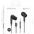 Vezetékes fülhallgató, headset beépített DAC konverterrel Type-C csatlakozóval Borofone BM80 Pro fekete
