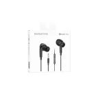 Vezetékes fülhallgató, headset 3,5 mm-es Jack csatlakozóval Borofone BM80 Pro fekete