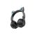 Bluetooth fejhallgató, stereo headset Borofone BO18 Cat Ear fekete