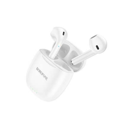 Bluetooth fülhallgató, headset Borofone BW17 Only Me TWS fehér