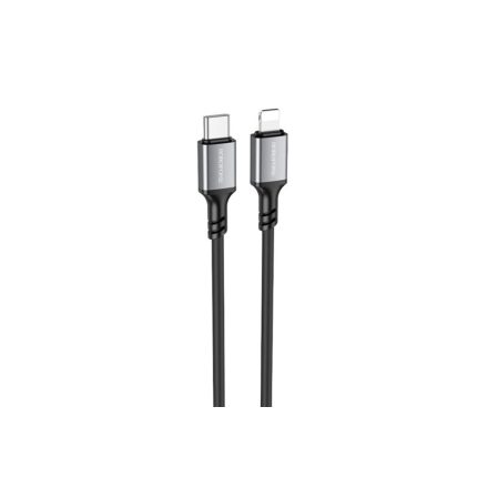 Töltő és adatkábel Type-C/Lightning csatlakozóval 1 méter PD 20W Borofone BX83 fekete