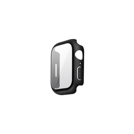 fekete óratok védőfóliával Apple Watch 7/8 41 mm Hoco WS3 Shadow 3D
