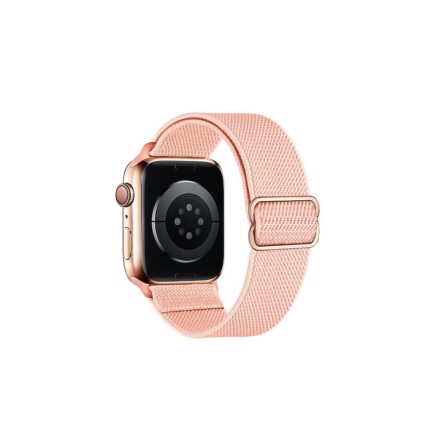 Fonott nylon óraszíj Apple Watch 42/44/45/49 mm Hoco WA04 Fashion púder