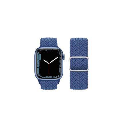 Ultravékony fonott nylon óraszíj Apple Watch 42/44/45/49 mm Hoco WA05 Jane Eyre kék