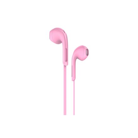 Vezetékes fülhallgató, headset 3,5 mm-es Jack csatlakozóval Hoco M39 Rhyme pink