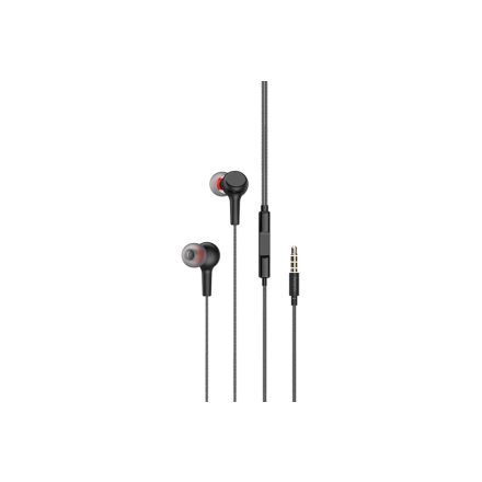 Vezetékes fülhallgató, headset 3,5 mm-es Jack csatlakozóval Hoco M78 El Placer fekete