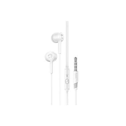 Vezetékes fülhallgató, headset 3,5 mm-es Jack csatlakozóval Hoco M82 La Musique fehér