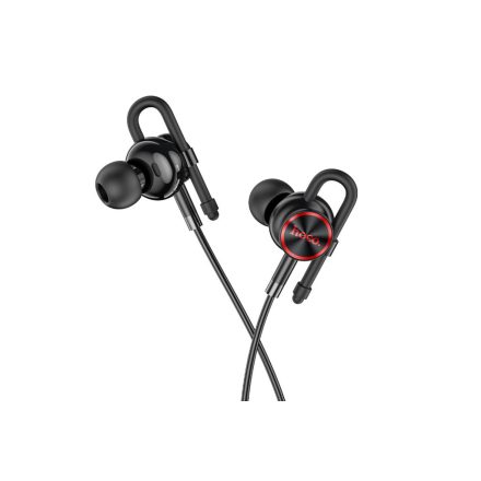 Vezetékes fülhallgató, headset 3,5 mm-es Jack csatlakozóval Hoco M84 Perfection fekete