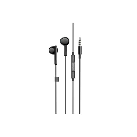 Vezetékes fülhallgató, headset 3,5 mm-es Jack csatlakozóval Hoco M93 Wire fekete