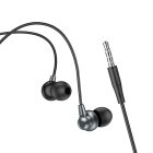 Vezetékes fülhallgató, headset 3,5 mm-es Jack csatlakozóval Hoco M98 Delighted Grafit