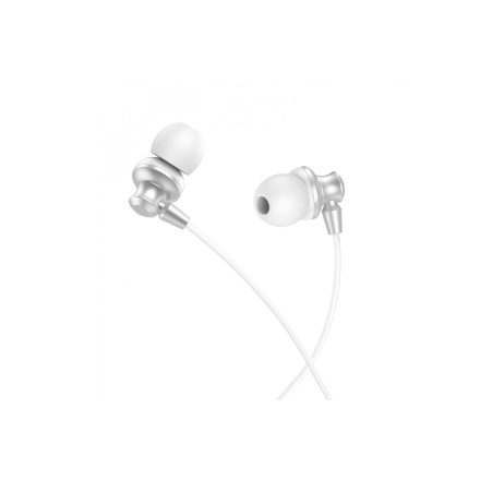 Vezetékes fülhallgató, headset 3,5 mm-es Jack csatlakozóval Hoco M98 Delighted fehér