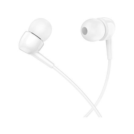 Vezetékes fülhallgató, headset 3,5 mm-es Jack csatlakozóval Hoco M99 Celestial fehér