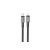 Töltő és adatkábel Type-C/Lightning csatlakozóval 1 méter PD 20W Hoco X88 Gratified fekete