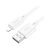 Töltő és adatkábel USB/Lightning csatlakozóval 2.4A 1 méter Hoco X88 Gratified fehér