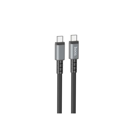 Töltő és adatkábel Type-C/Type-C csatlakozóval 1 méter 60W Hoco X88 Gratified fekete