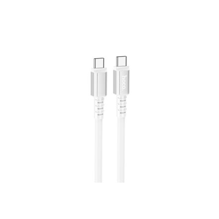 Töltő és adatkábel Type-C/Type-C csatlakozóval 1 méter 60W Hoco X88 Gratified fehér
