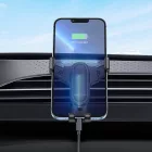 Szellőzőrácsra rögzíthető autós telefontartó Borofone BH74 Rock Air Gravity fekete