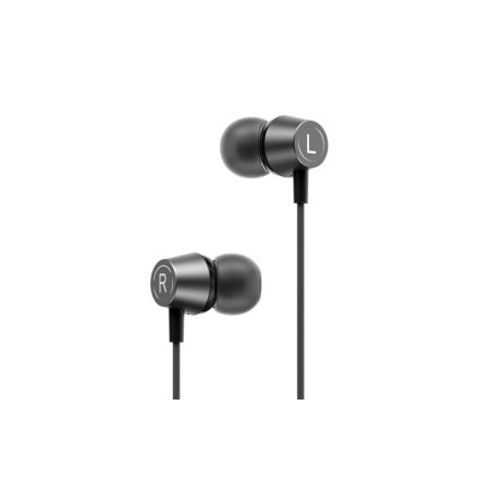 Vezetékes fülhallgató, stereo headset 3.5 mm Jack csatlakozóval XO EP59 Iron Man Oblique fekete
