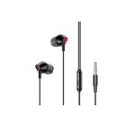 Vezetékes fülhallgató, stereo headset 3.5 mm Jack csatlakozóval XO EP58 Mommy Slanted fekete