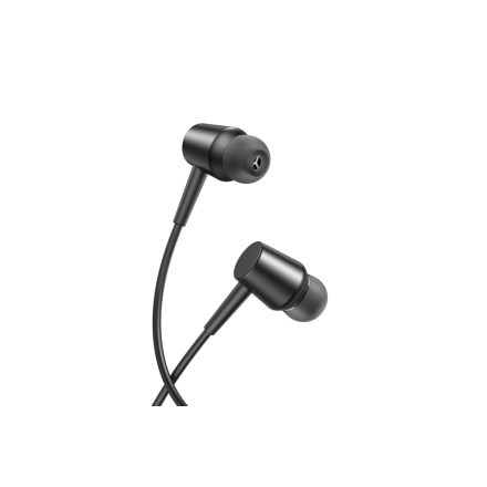 Vezetékes fülhallgató, stereo headset 3.5 mm Jack csatlakozóval XO EP57 Crown fekete