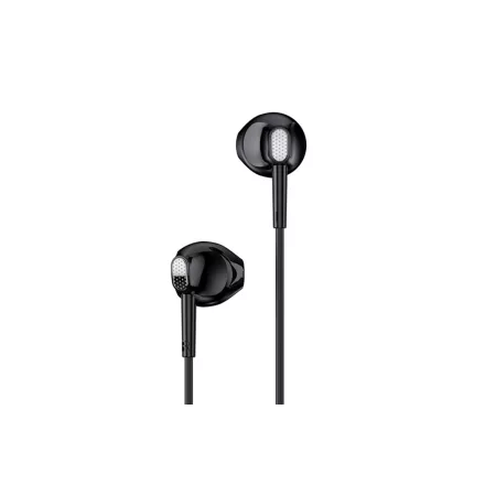 Vezetékes fülhallgató, stereo headset XO EP52 Metal 3.5 mm-es Jack csatlakozóval fekete
