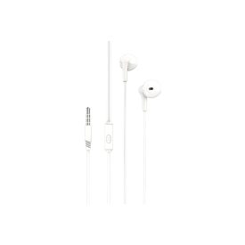   Vezetékes fülhallgató, stereo headset XO EP39 Half 3.5 mm-es Jack csatlakozóval fehér