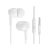Vezetékes fülhallgató, stereo headset XO EP37 3.5 mm-es Jack csatlakozóval fehér