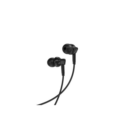Vezetékes fülhallgató, stereo headset XO EP33 3.5 mm-es Jack csatlakozóval fekete