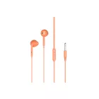 Vezetékes fülhallgató, stereo headset XO EP28 3.5 mm-es Jack csatlakozóval narancs