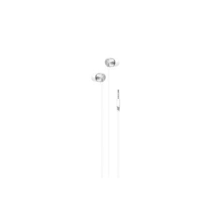 Vezetékes fülhallgató, stereo headset XO EP26 3.5 mm-es Jack csatlakozóval fehér