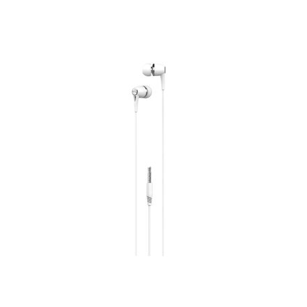 Vezetékes fülhallgató, stereo headset XO EP21 3.5 mm-es Jack csatlakozóval fehér