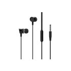 Vezetékes fülhallgató, stereo headset XO EP20 3.5 mm-es Jack csatlakozóval fekete