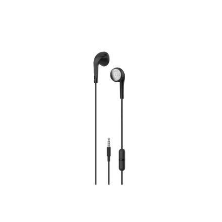 Vezetékes fülhallgató, stereo headset XO EP17 3.5 mm-es Jack csatlakozóval fekete